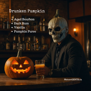 Mature Gents CANDLE Drunken Pumpkin NEW!