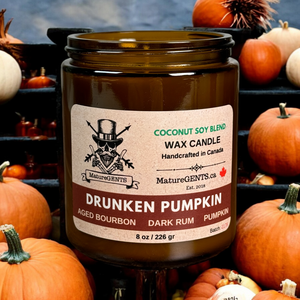 Mature Gents CANDLE Drunken Pumpkin NEW!