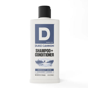 Duke Cannon 2 in 1 HAIR WASH Midnight Swim NEW!