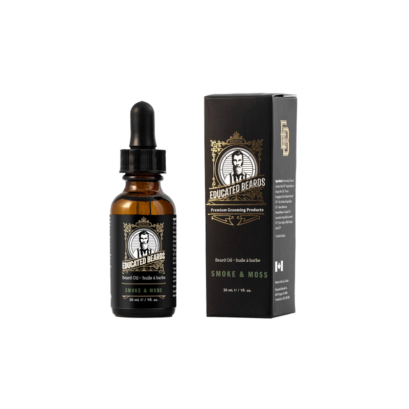 Educated Beards BEARD OIL Smoke and Moss NEW!