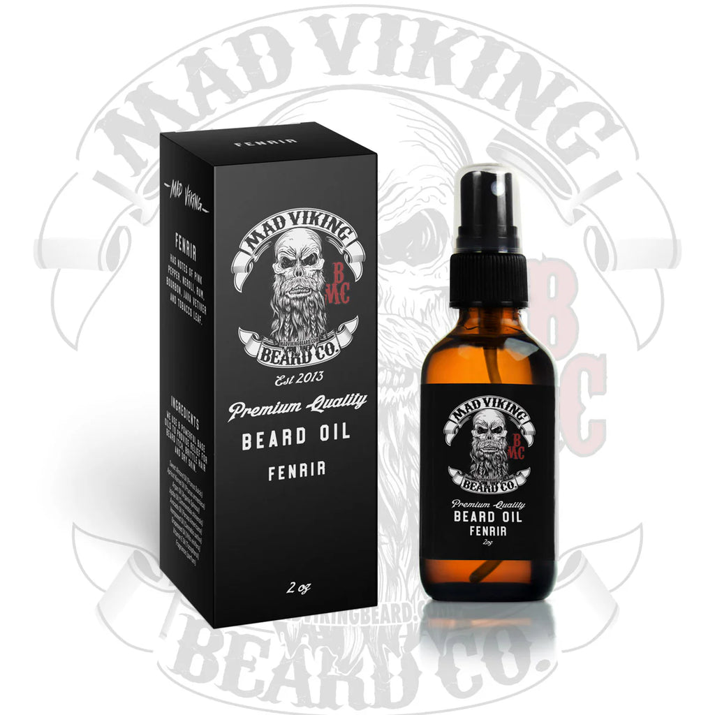 Mad Viking BEARD OIL 2oz Fenrir - Rum & Bourbon NEW!
