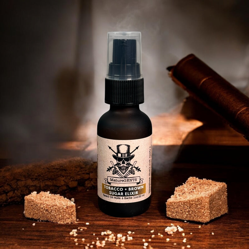 Mature Gents BEARD OIL Tobacco + Brown Sugar Elixir