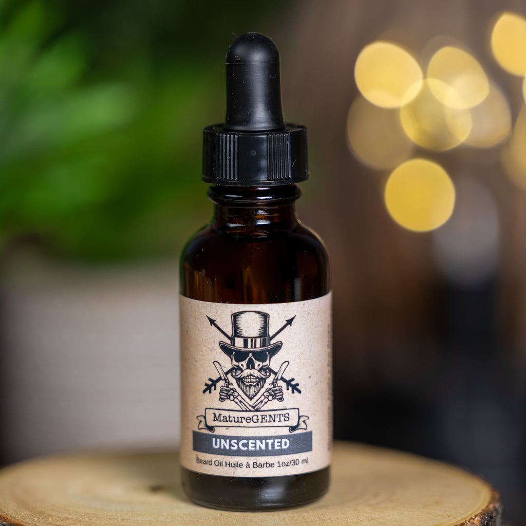 Mature Gents BEARD OIL Unscented All Natural