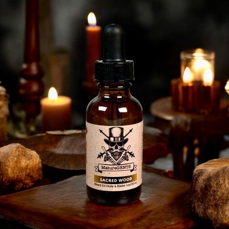 Mature Gents BEARD OIL Sacred Wood NEW!