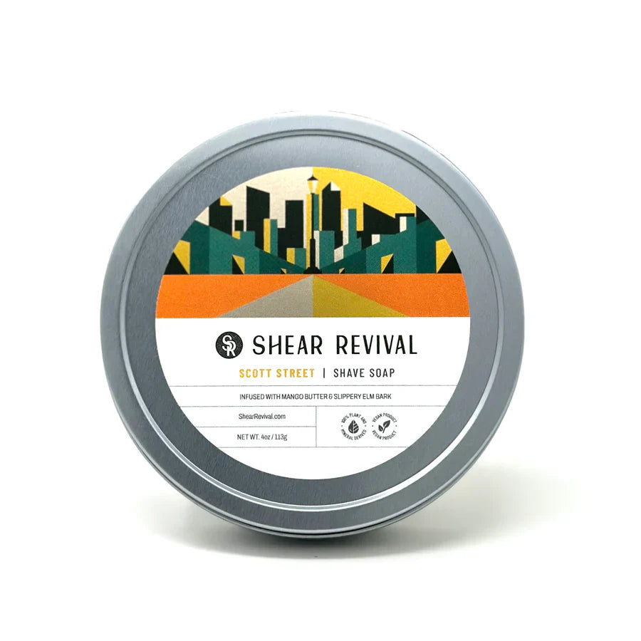 Shear Revival Scott Street SHAVE SOAP Orange & Oakmoss