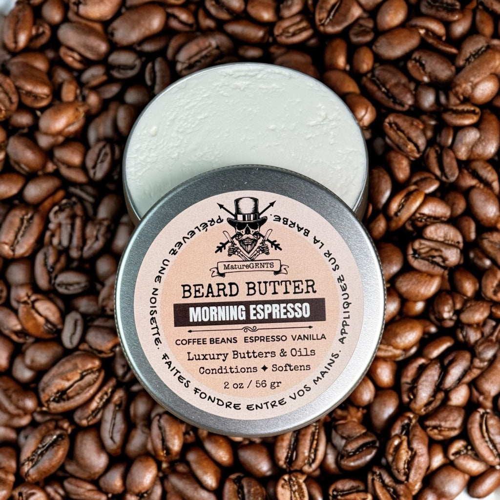 Mature Gents WHIPPED BEARD BUTTER Morning Espresso NEW!