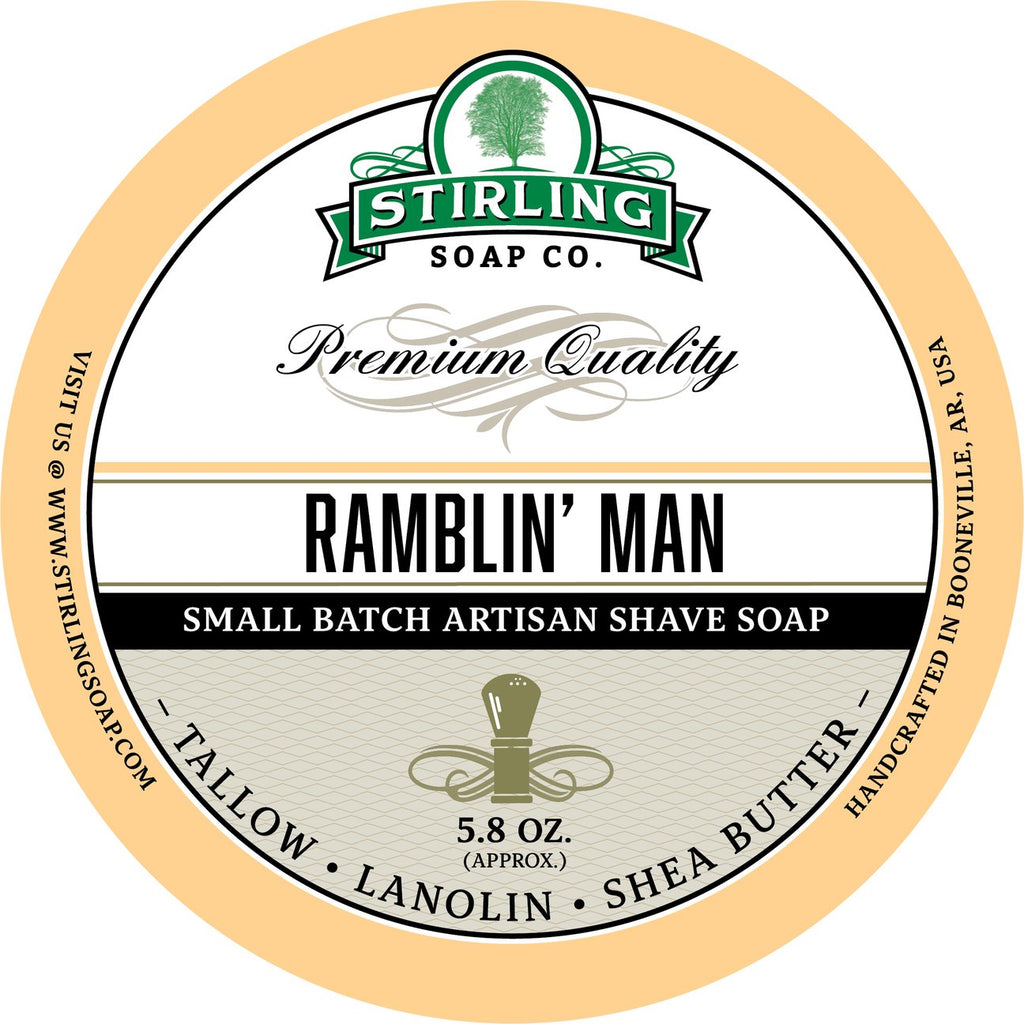 Stirling Soap SHAVE SOAP Ramblin' Man