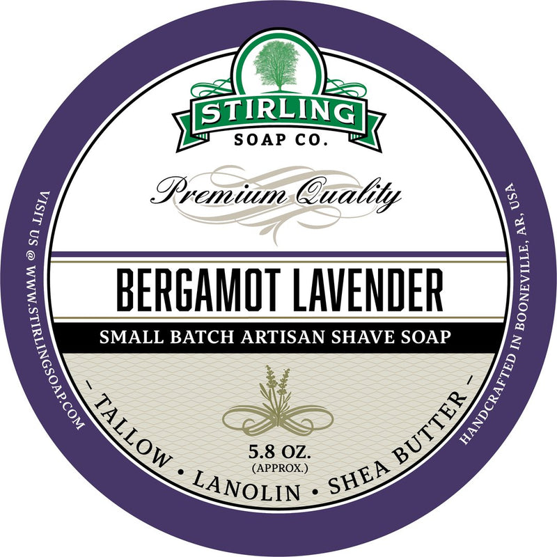 Stirling Soap SHAVE SOAP Bergamot Lavender